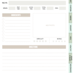 My Recipe Book Planner