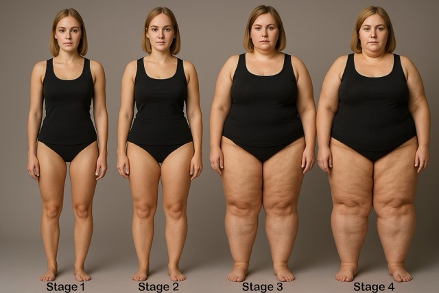 Stages of Lipedema Progression HWI